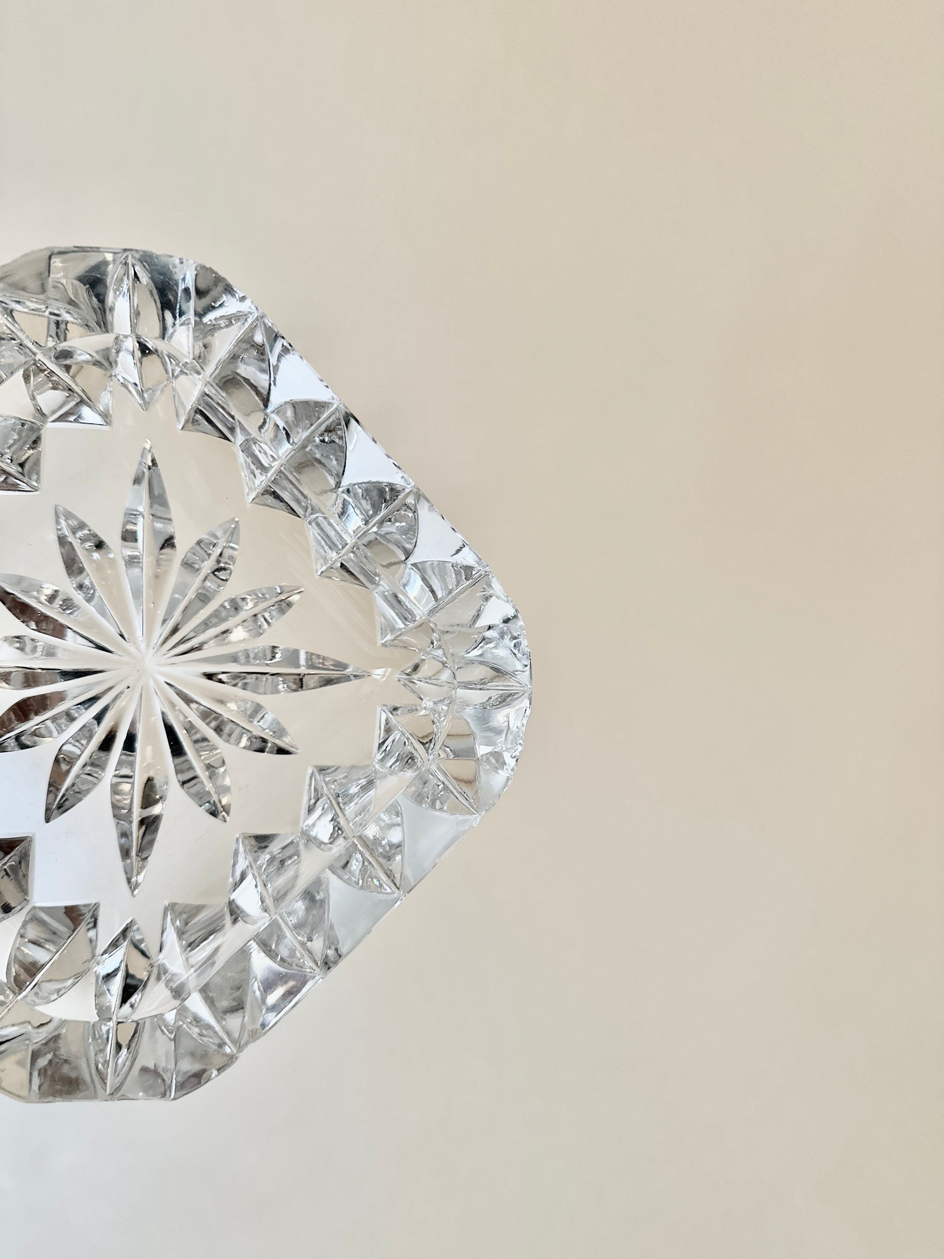 Duo de cendriers en cristal