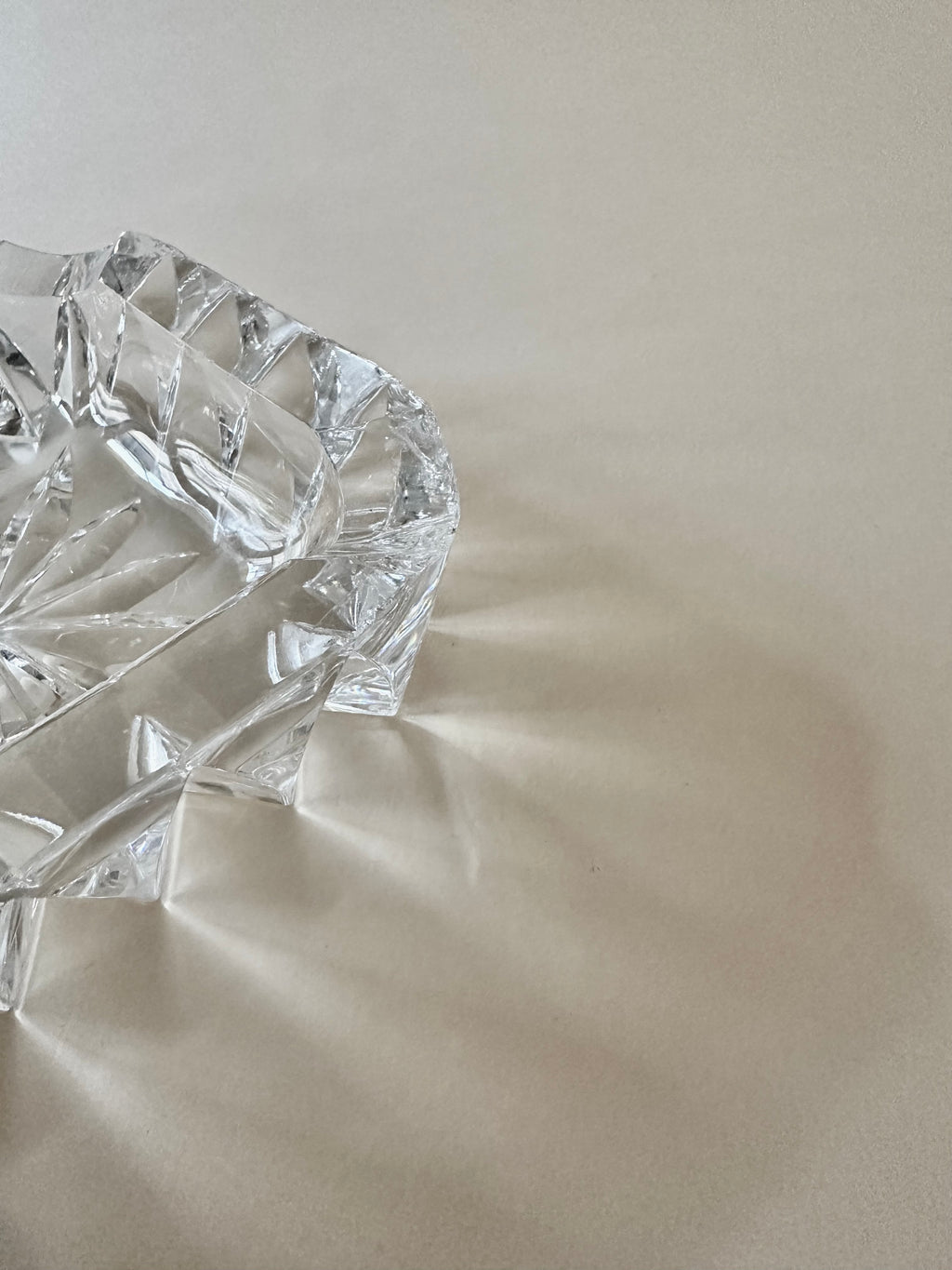 Duo de cendriers en cristal