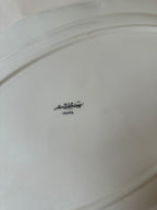 Plat et raviers chantournés en faïence de Sarreguemines