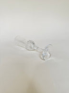 Set de cinq flûtes en verre