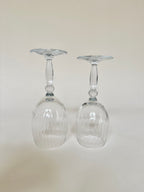 Set de quatre verres à eau et quatre verres à vin