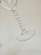 Série de six verres à vin et six verres à eau