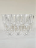 Set de 12 flûtes à champagne en cristal
