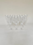 Set de 12 flûtes à champagne en cristal
