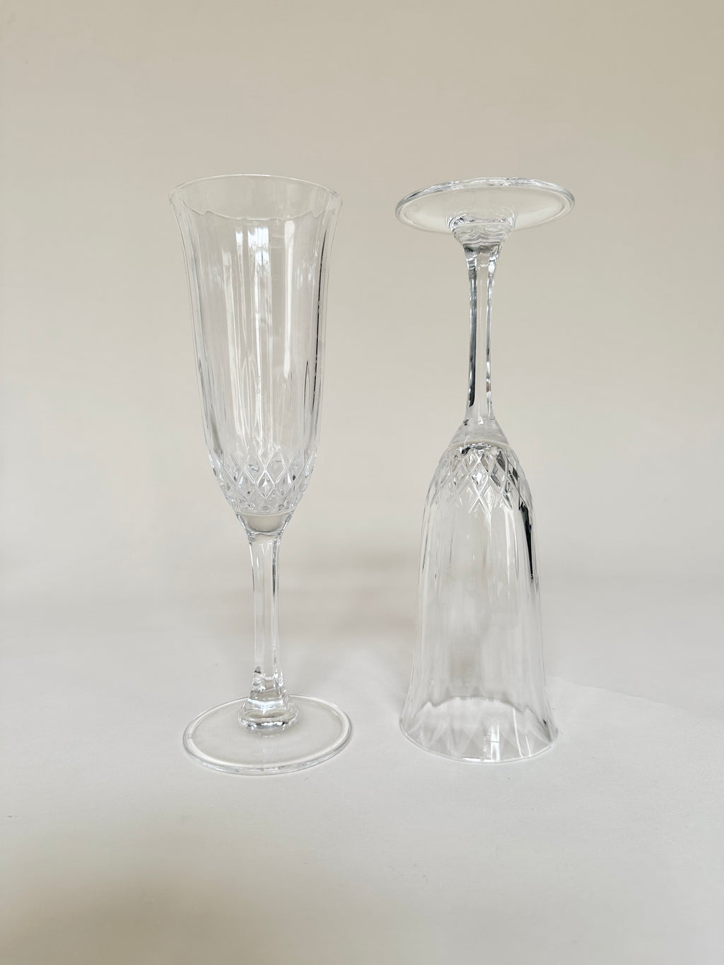 Set de 12 flûtes à champagne en cristal
