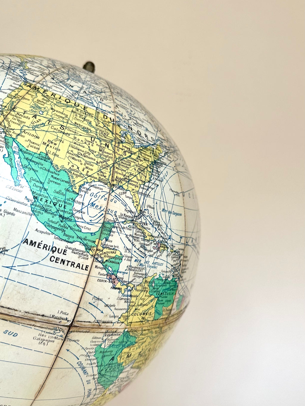 Globe terrestre Girard, Barrère et Thomas