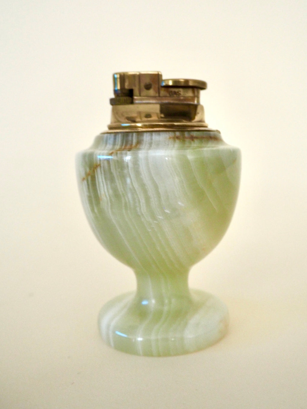 Briquet de table en onyx vert