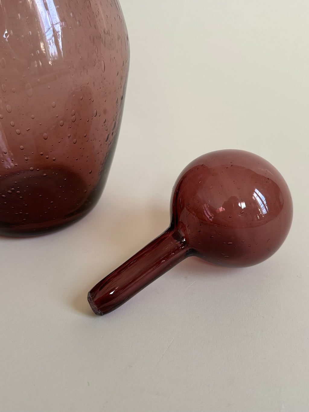 Carafe en verre bullé Biot