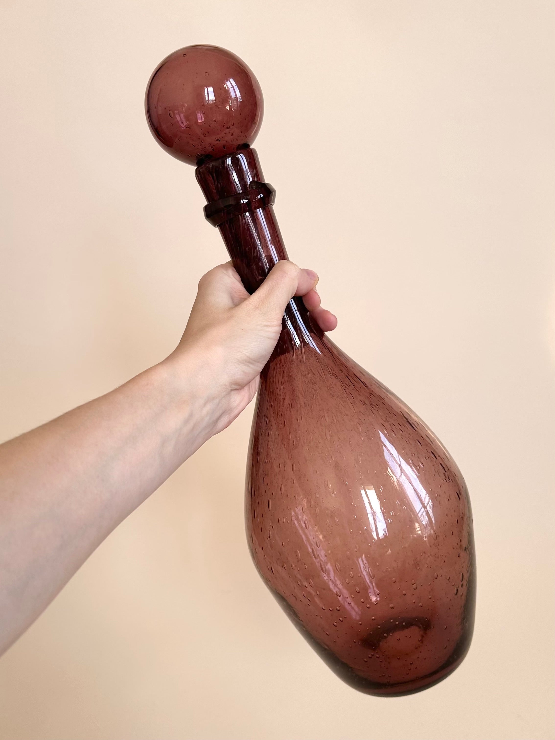 Carafe en verre bullé Biot