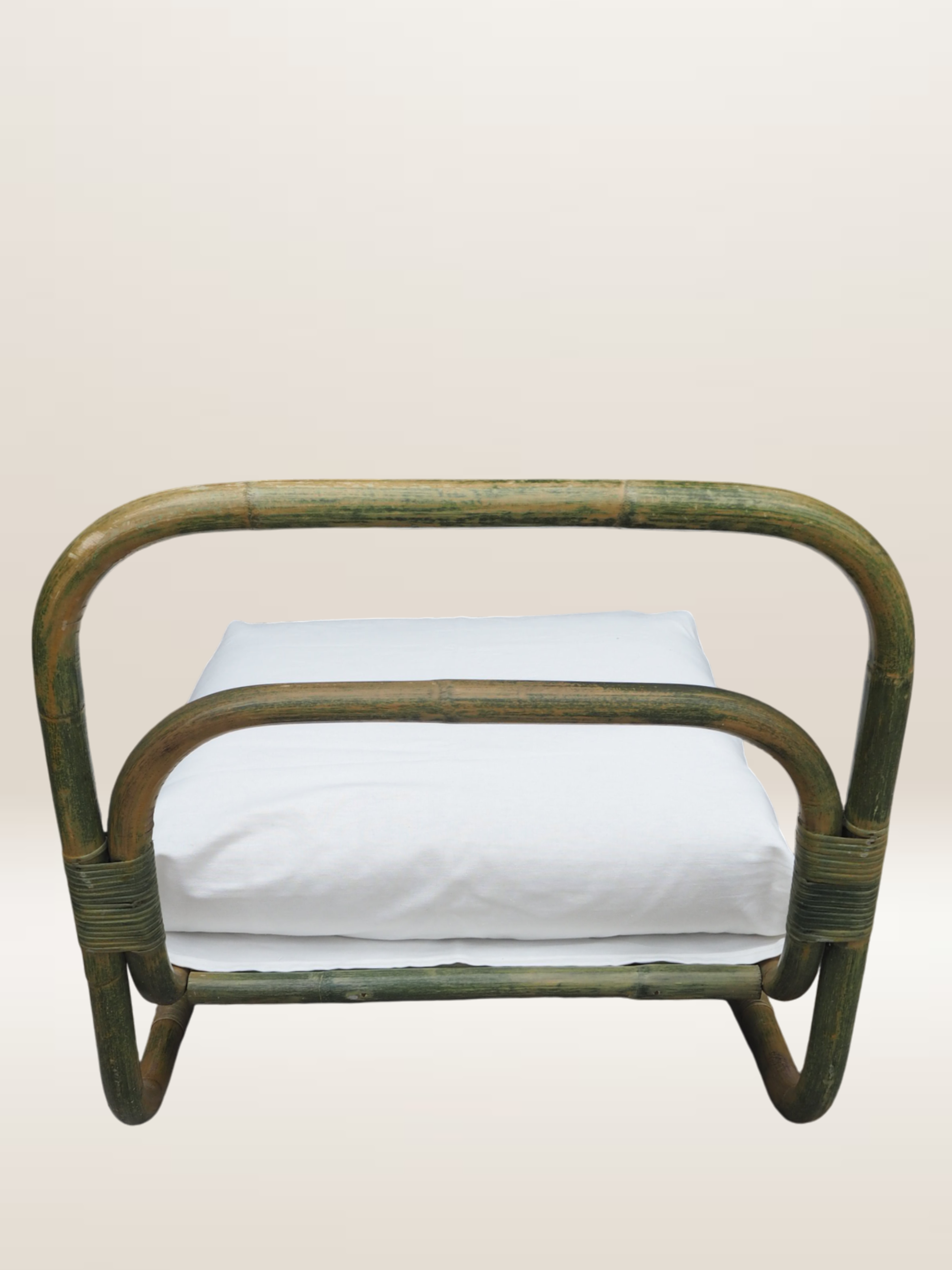 Paire de chauffeuses en bambou cintré