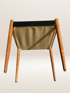 Set de 6 chaises modernistes avec assises en skaï noir