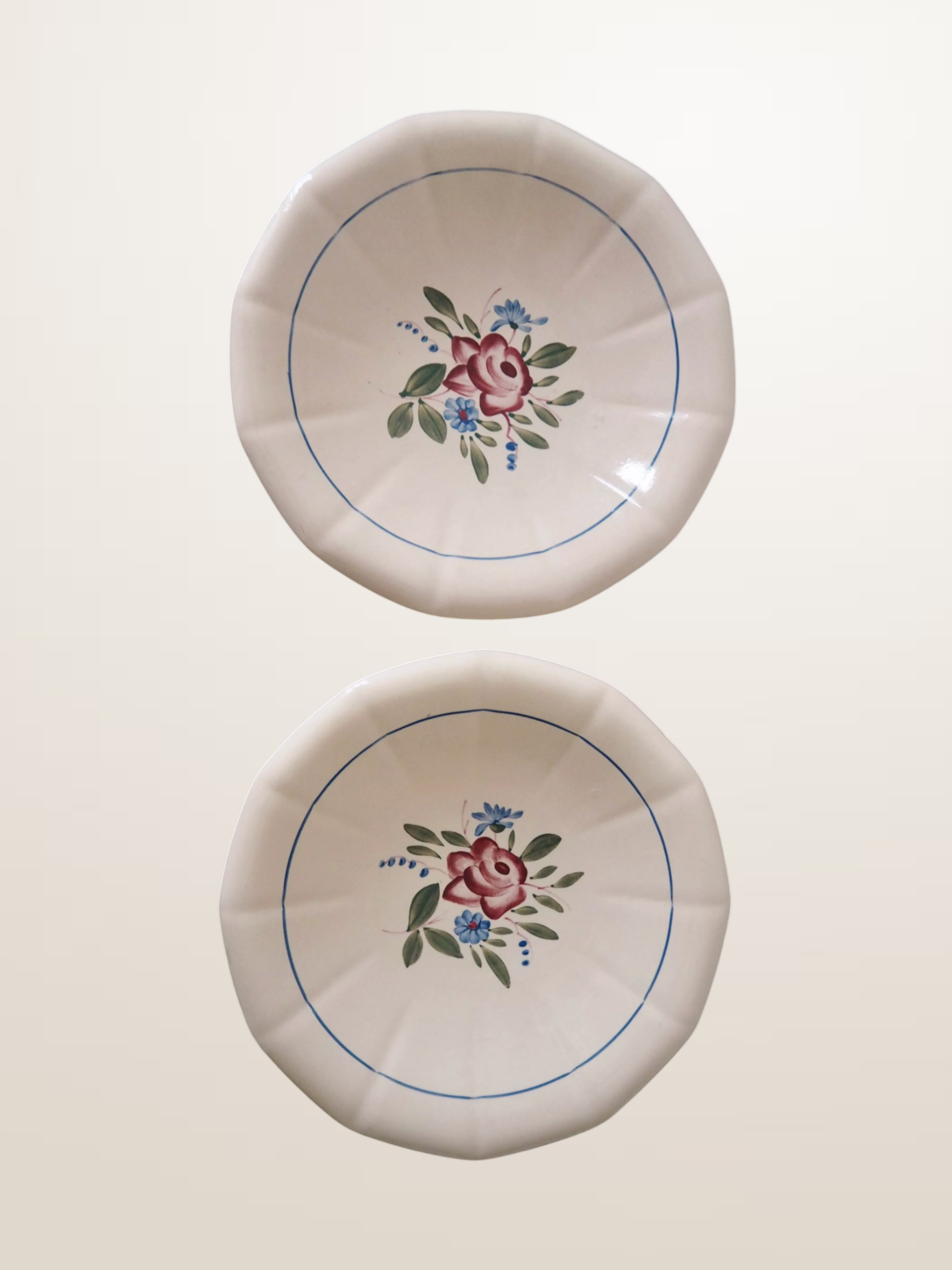Paire de plats Digoin Sarreguemines