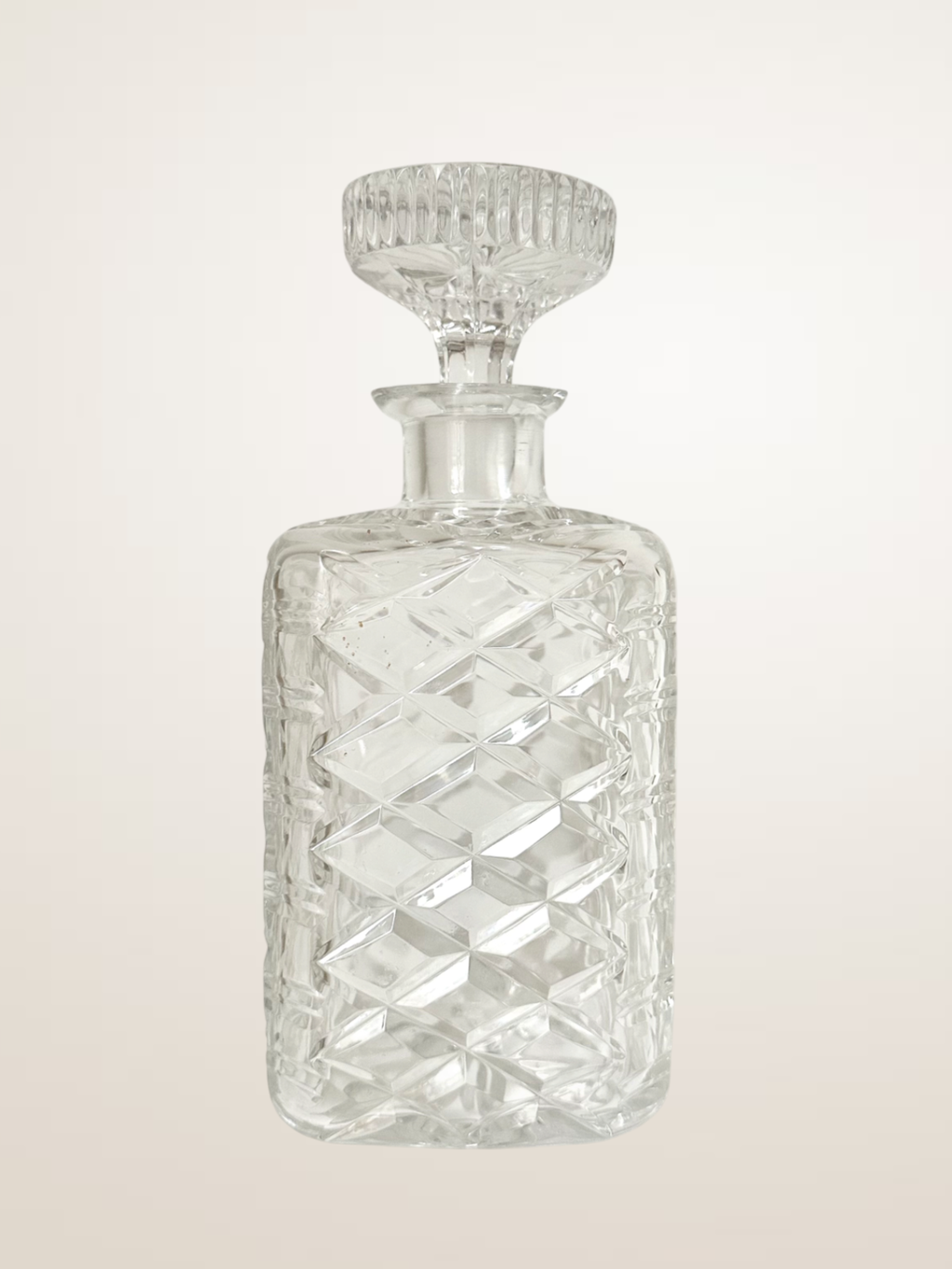 Carafe à whisky en cristal taillé