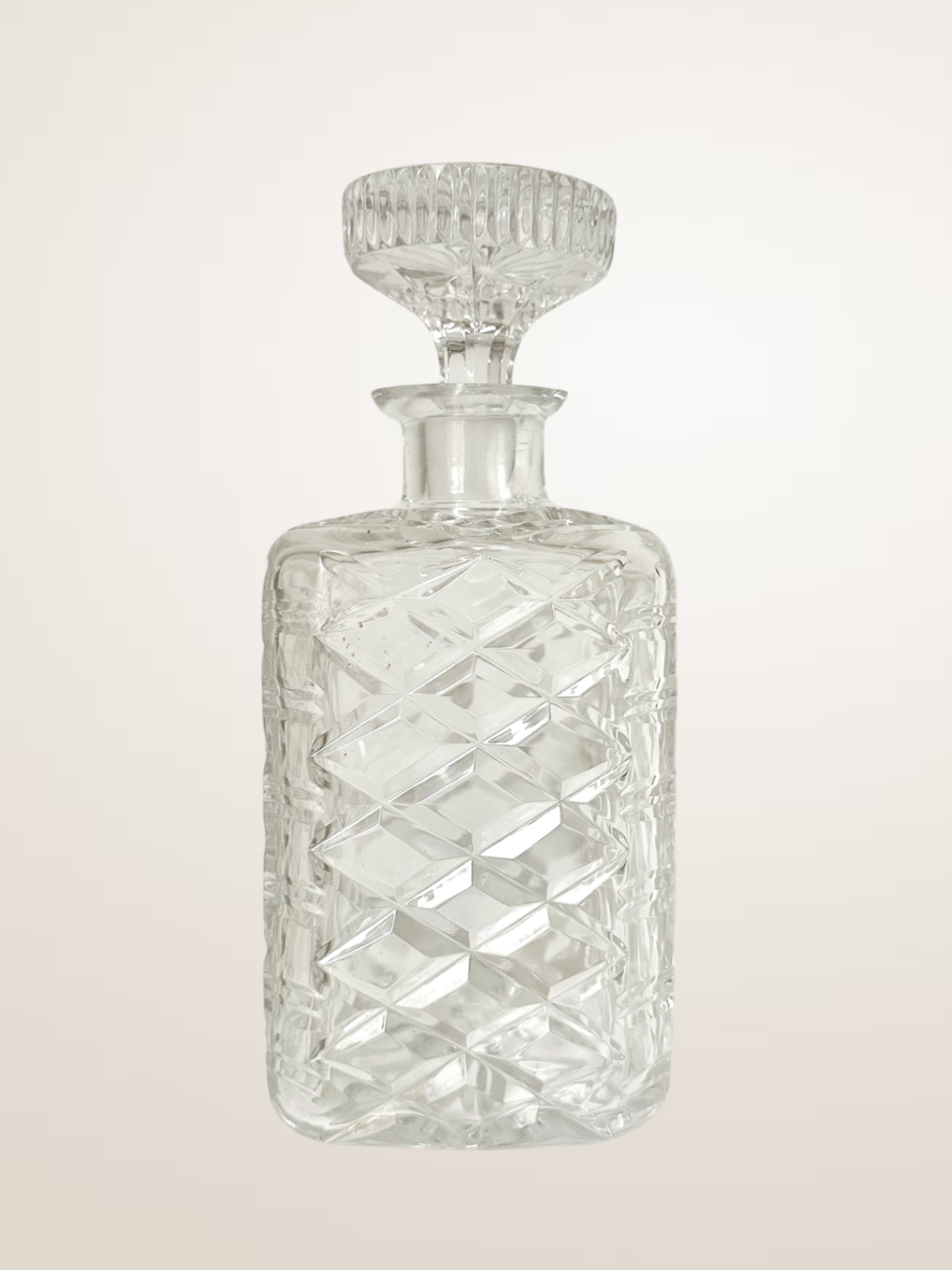 Carafe à whisky en cristal taillé