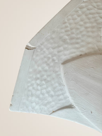 Paire d'appliques en plâtre, décor palmettes, XXe