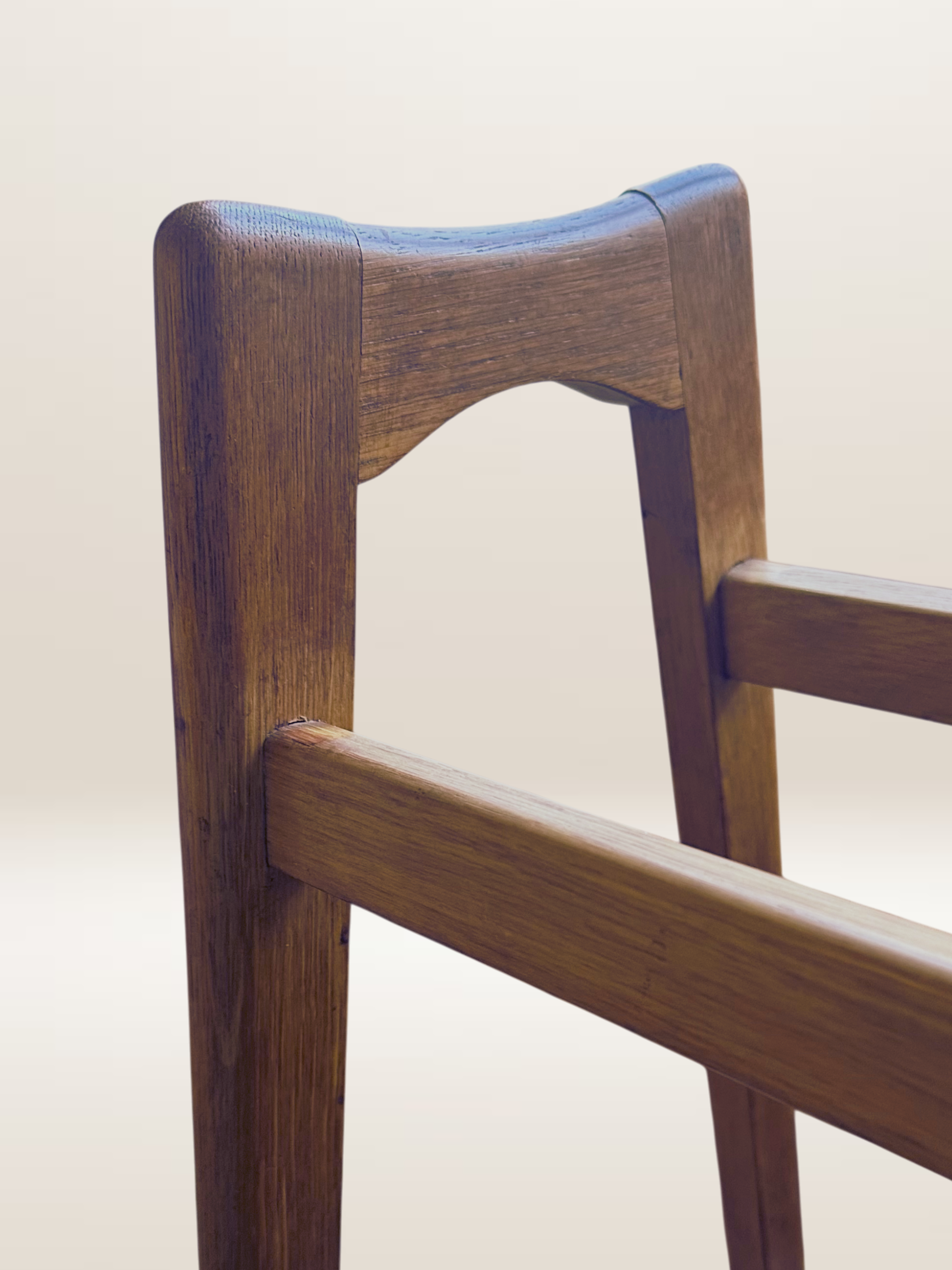 Desserte roulante scandinave en teck