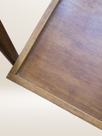 Desserte roulante scandinave en teck