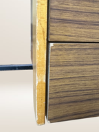 Bureau vintage en formica et métal