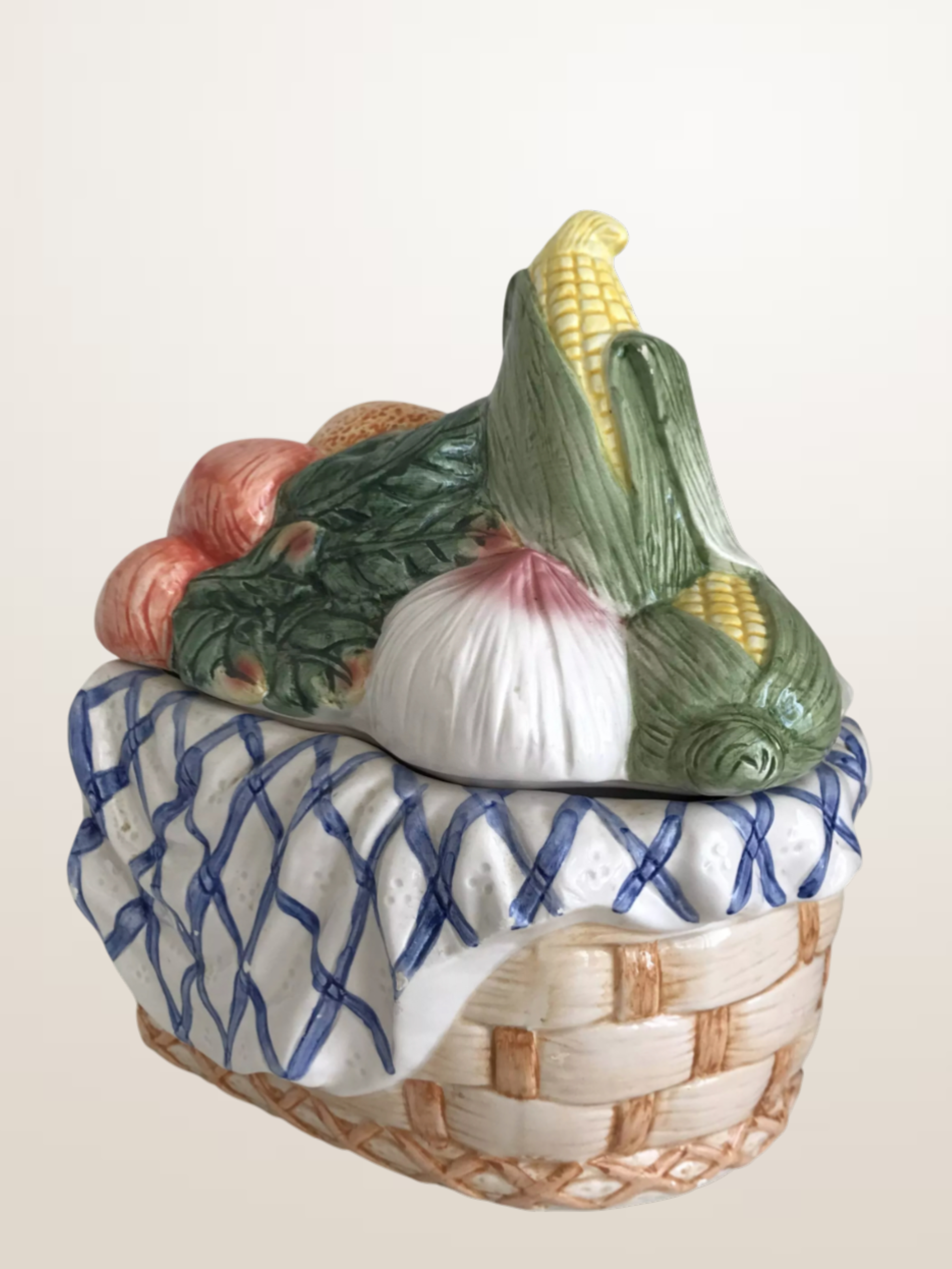 Pot en barbotine fruits et légumes