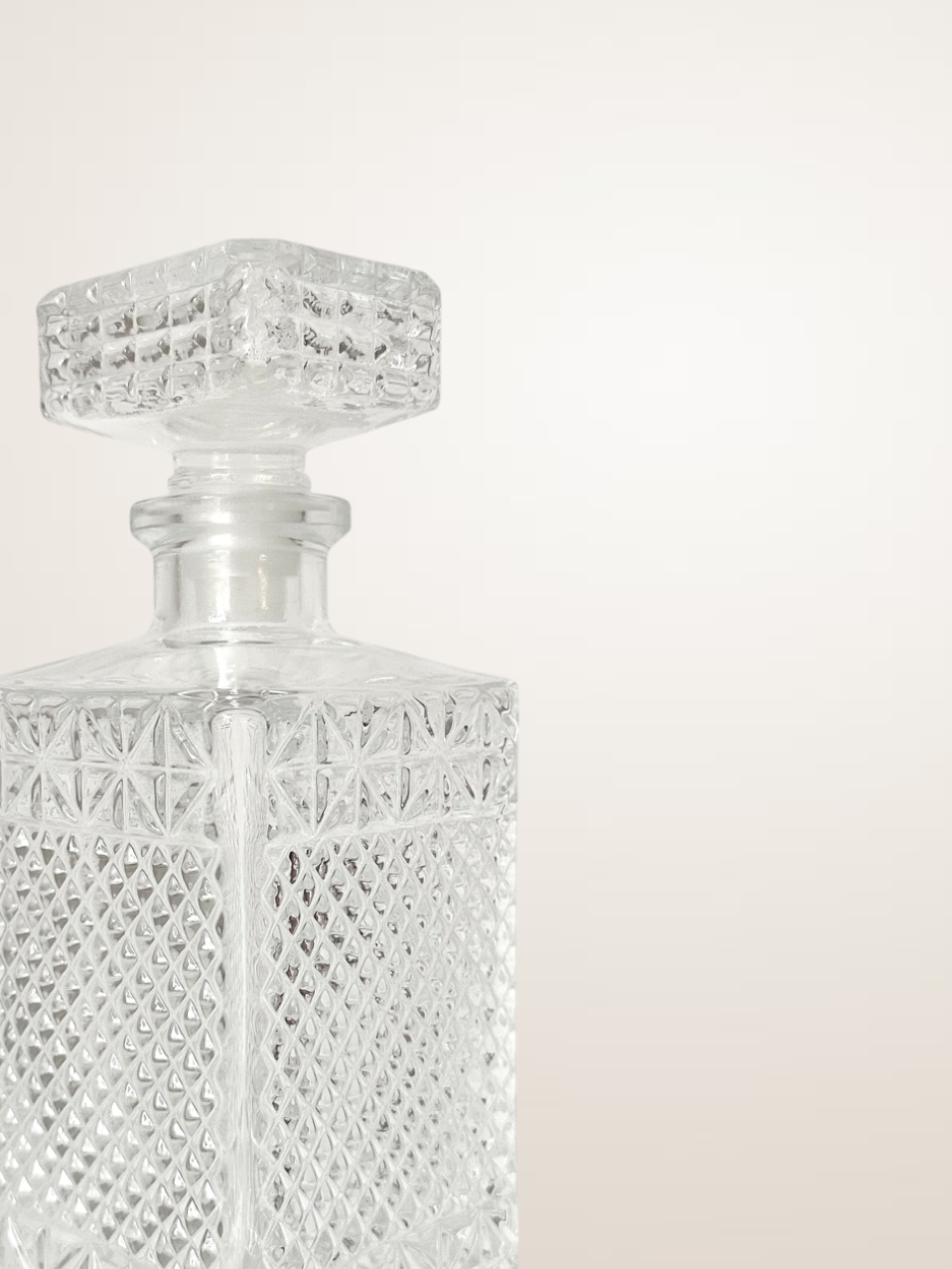 Carafe à whisky en verre