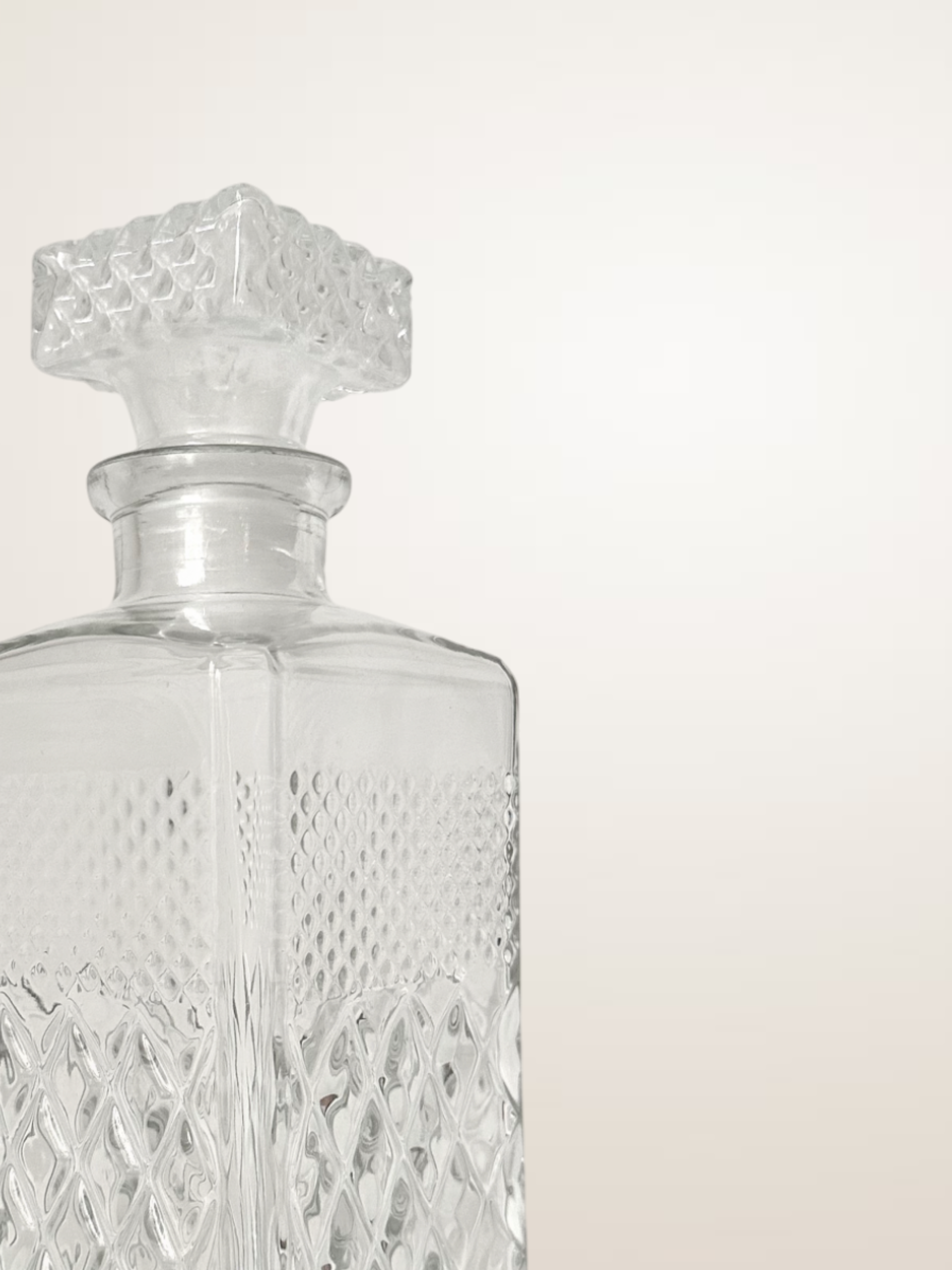 Carafe à whisky en verre