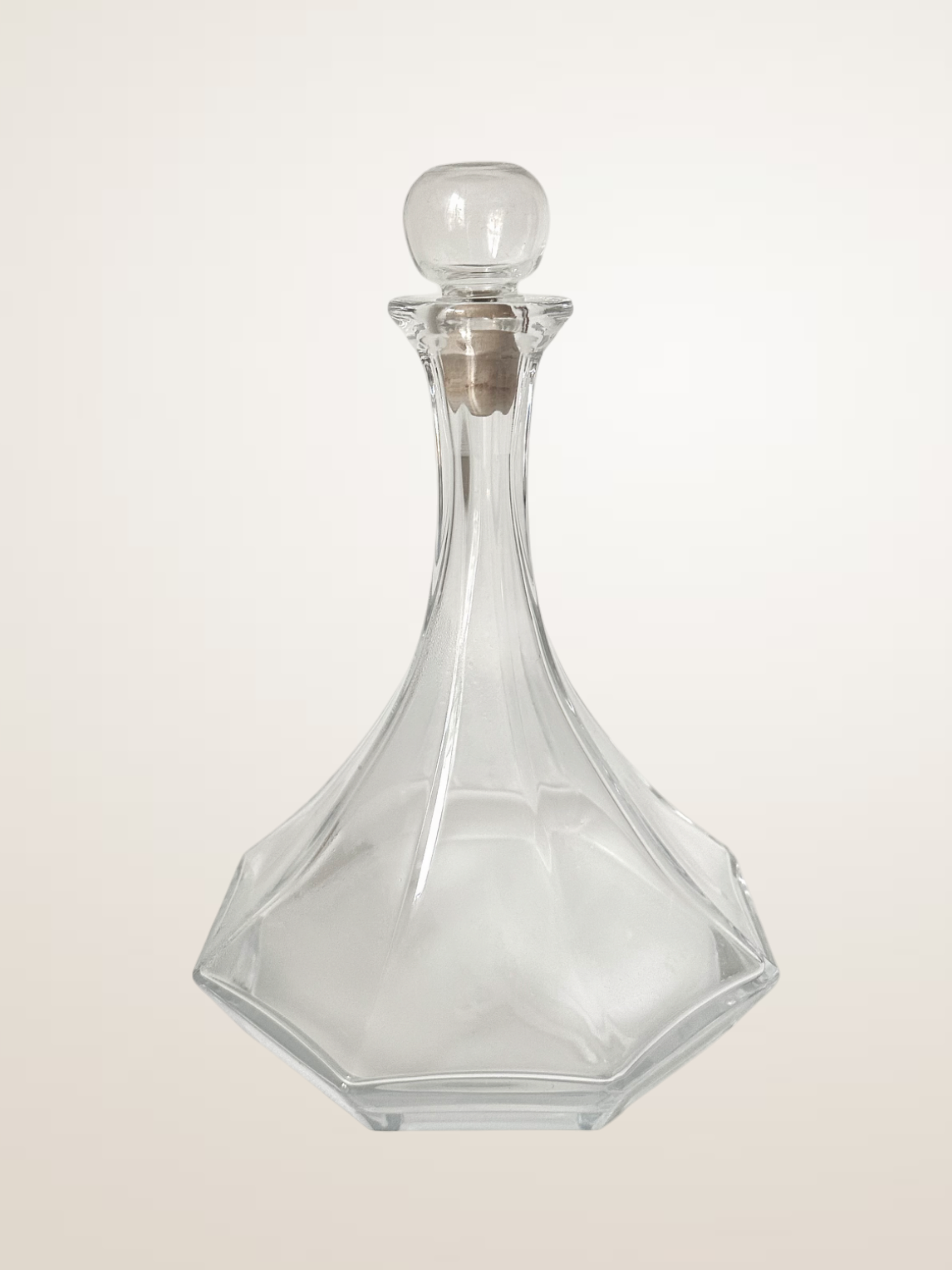 Carafe à décanter octogonale en verre
