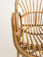 Fauteuil corbeille en rotin