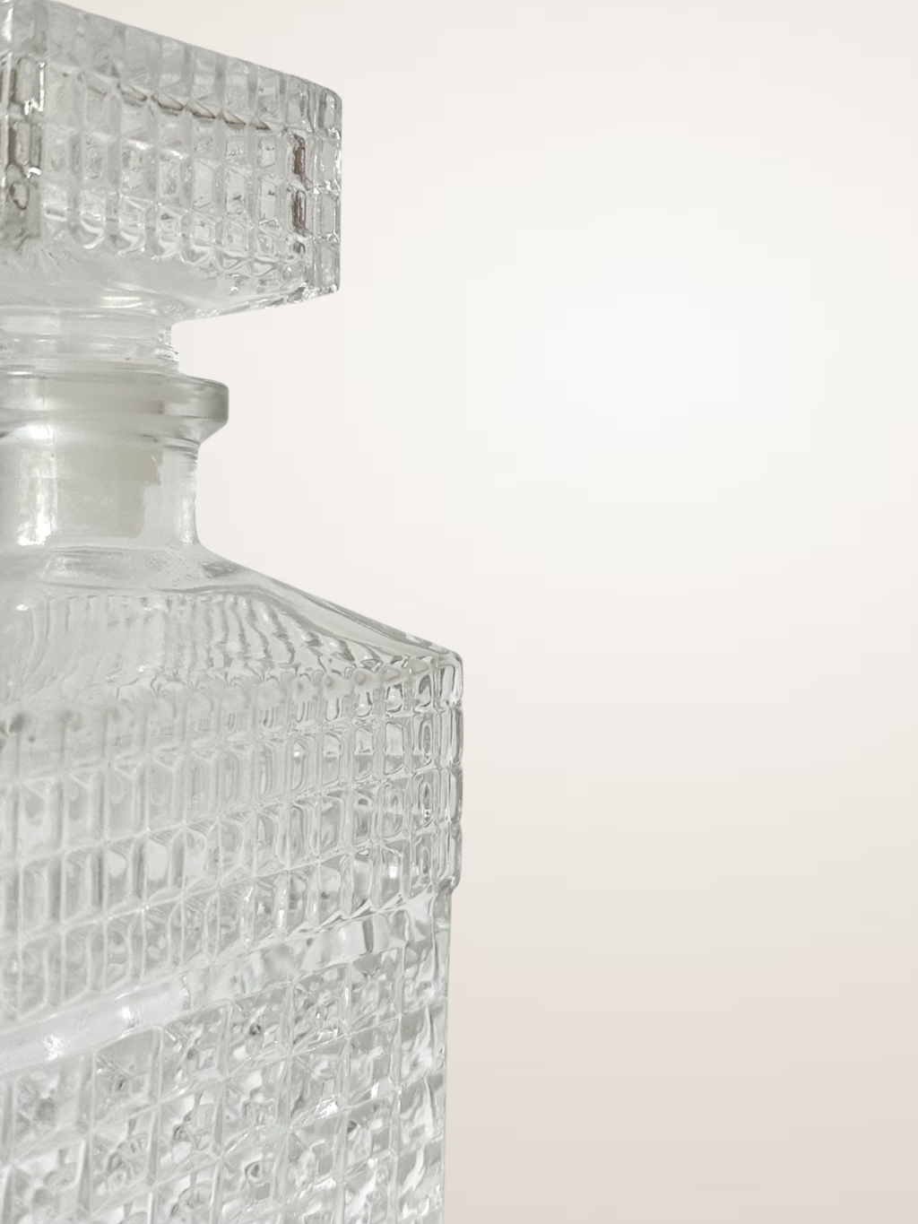 Carafe à whisky en verre