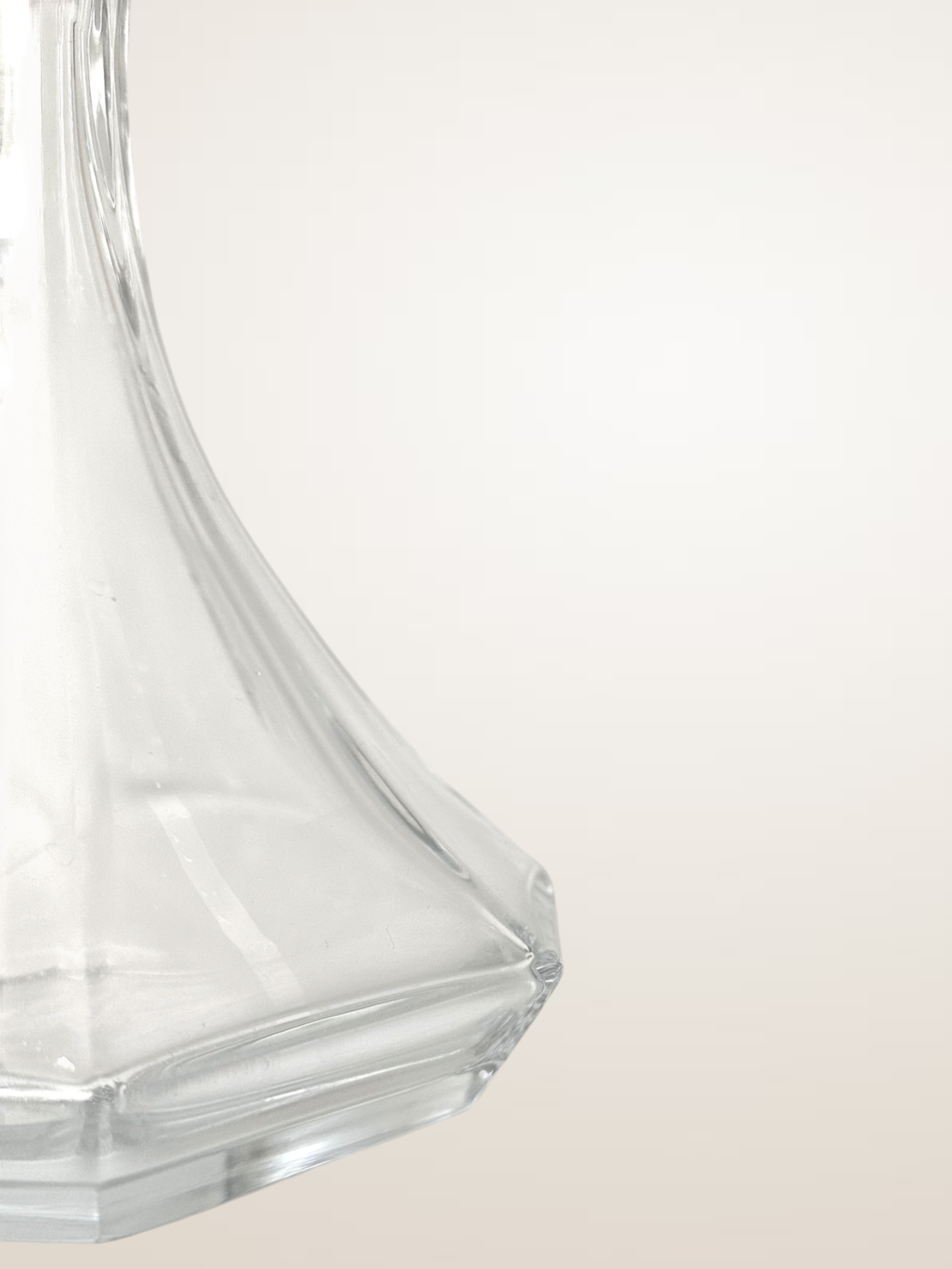 Carafe à décanter octogonale en verre