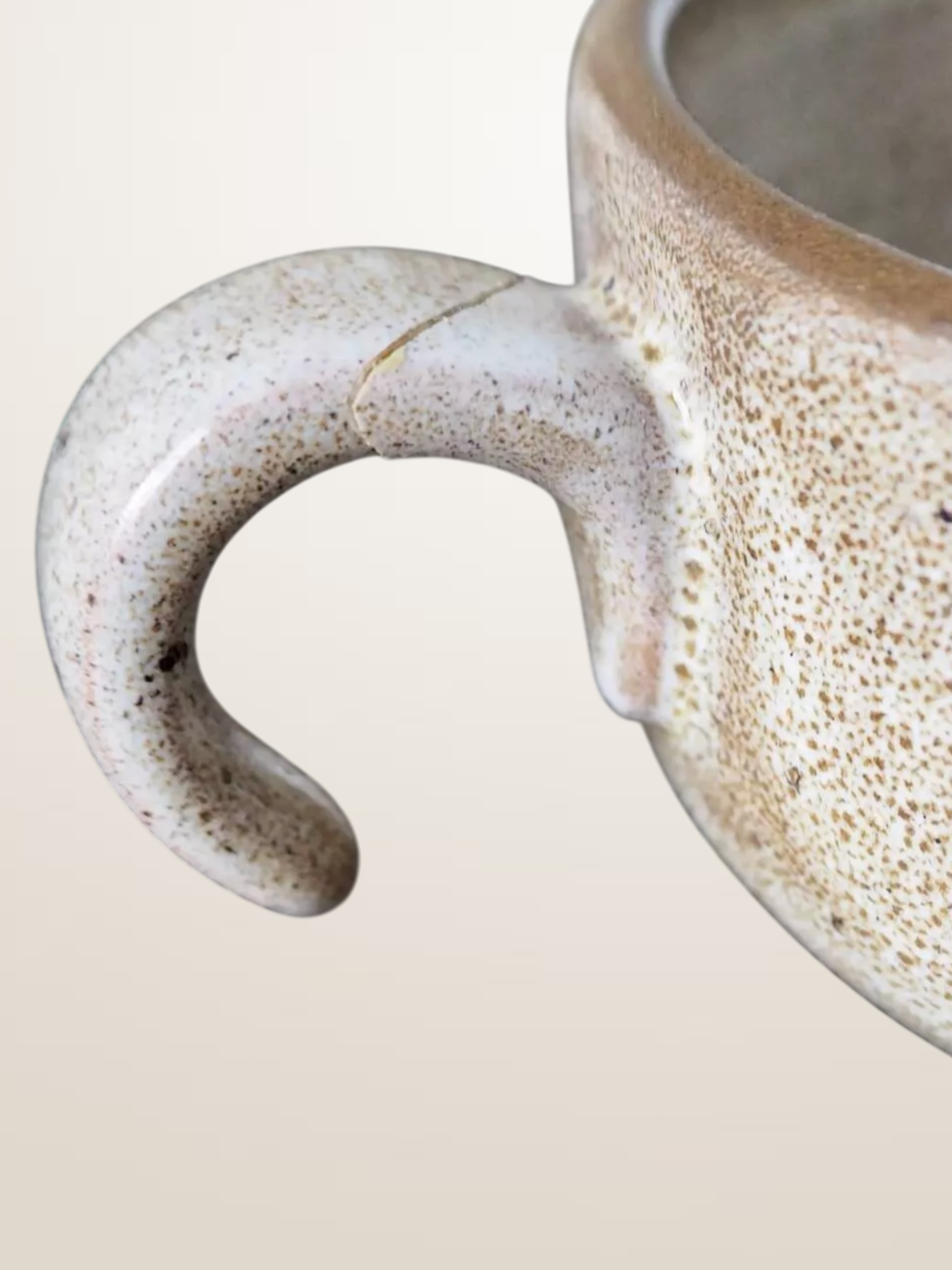 Grand saladier et 6 tasses faïencerie Niderviller