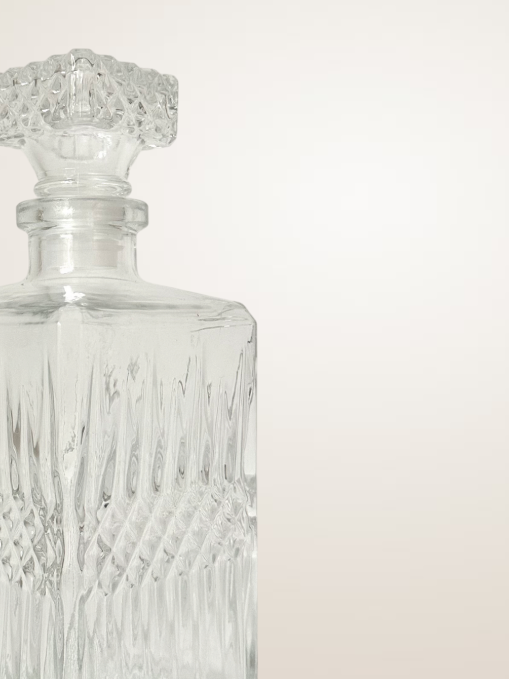 Carafe à whisky en verre