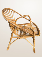 Fauteuil corbeille en rotin