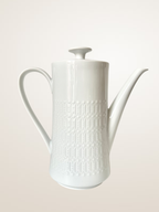 Cafetière en porcelaine blanche Winterling