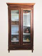 Vitrine ancienne en bois massif
