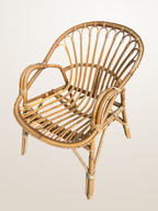 Fauteuil corbeille en rotin