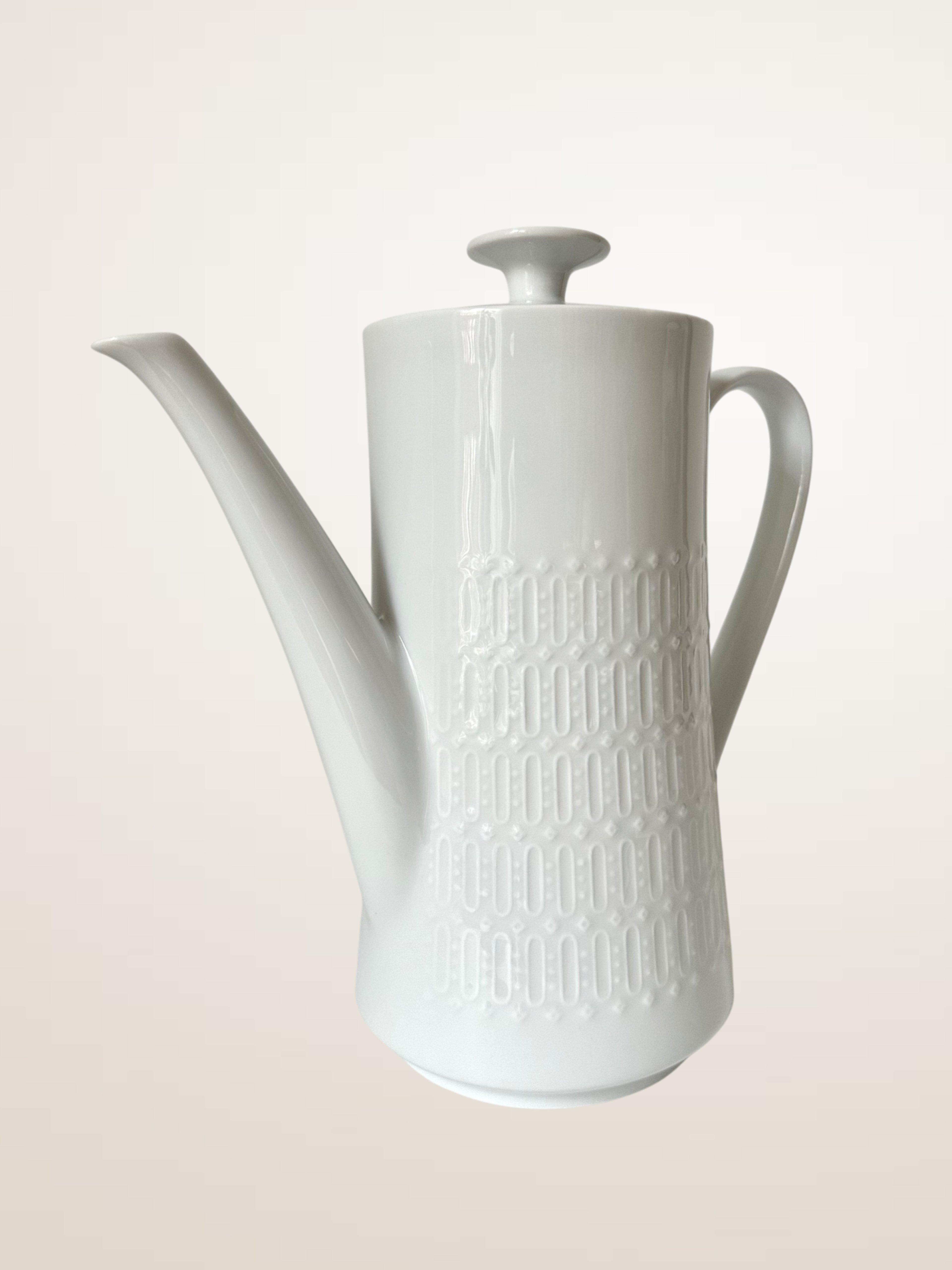 Cafetière en porcelaine blanche Winterling
