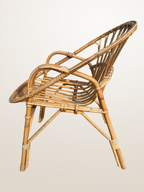Fauteuil corbeille en rotin