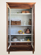 Vitrine ancienne en bois massif
