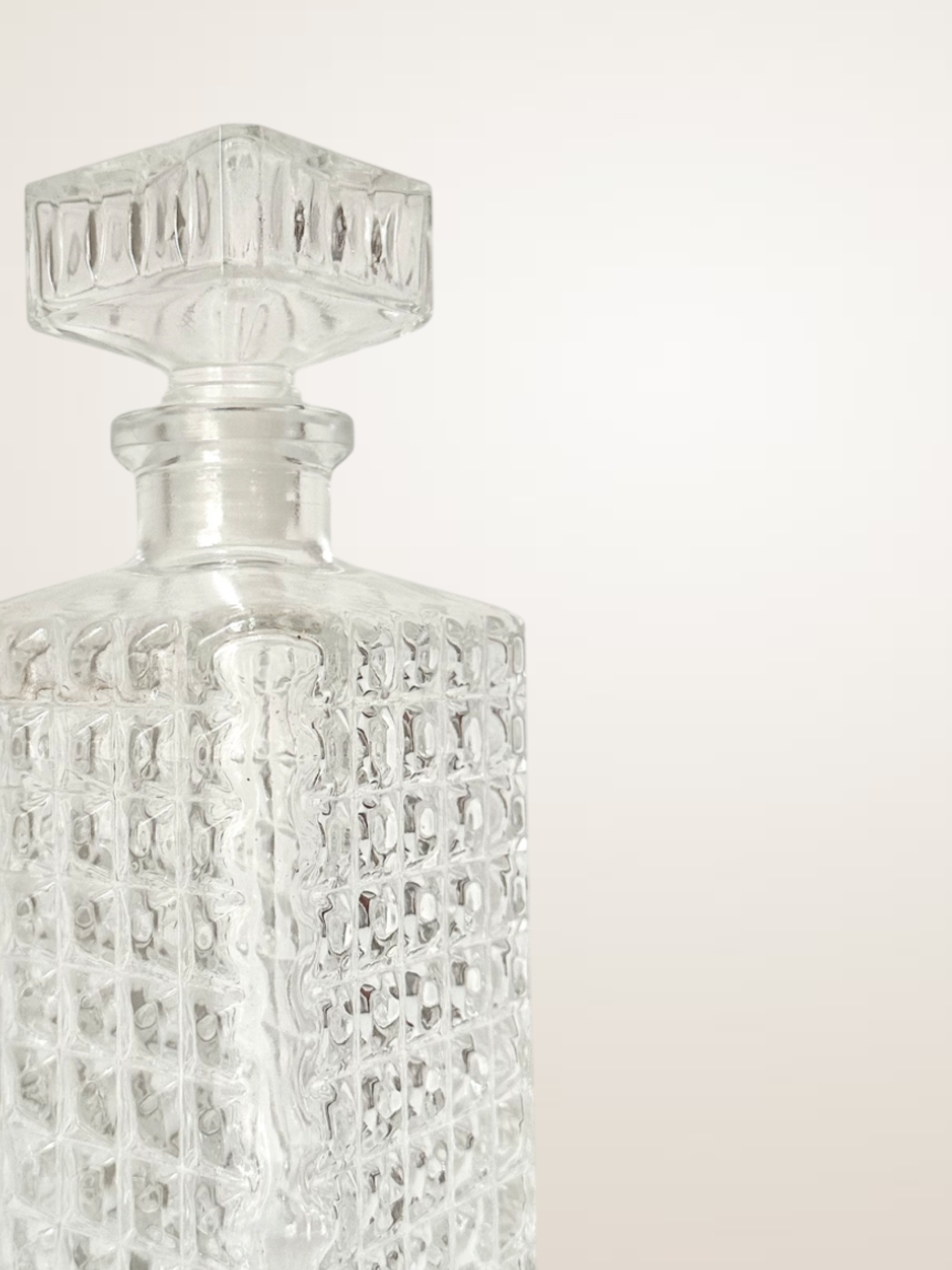 Carafe à whisky en verre