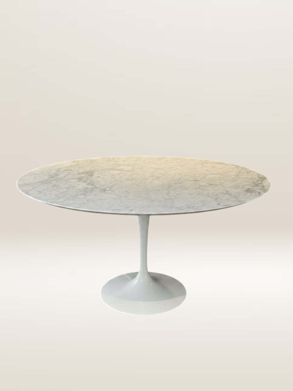 Table à manger Tulip en marbre statuario ⌀ 120 cm par Eero Saarinen pour Knoll