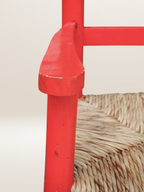 Chaise haute paillée pour enfant