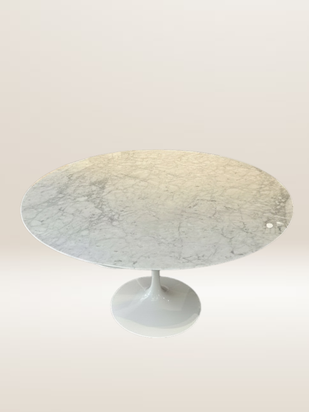 Table à manger Tulip en marbre statuario ⌀ 120 cm par Eero Saarinen pour Knoll